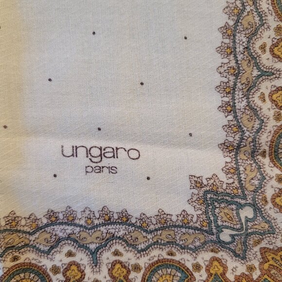 3 Vintage Handkerchiefs Ungaro Paris - Picture 4 of 5